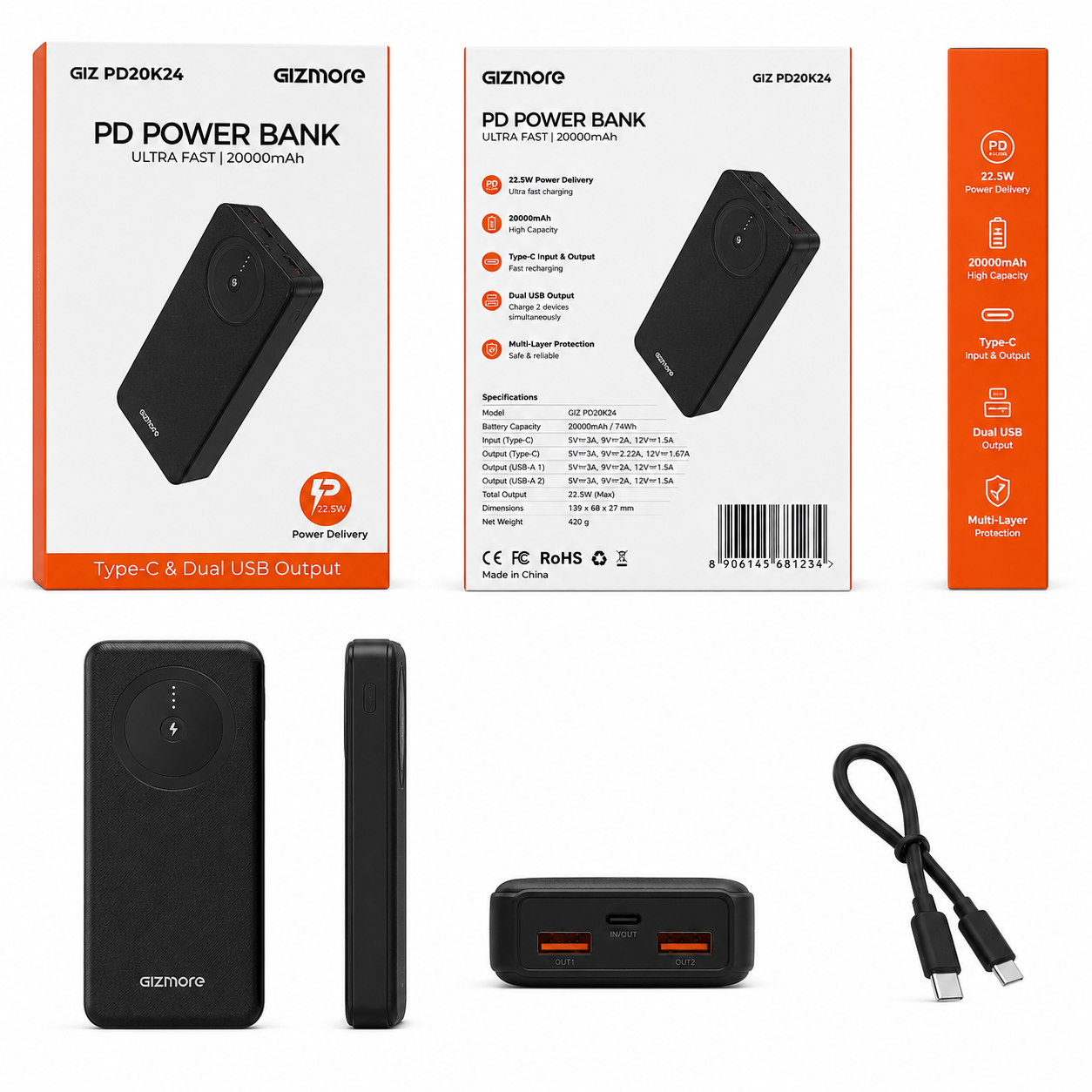 Gizmore PD 20k24 Powerbank - Image 2